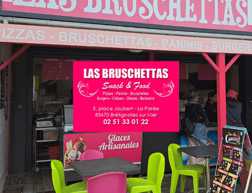 Snack fast food Las Bruschettas Bretignolles sur mer